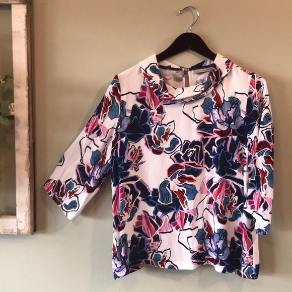Halogen Floral Swing Blouse from Nordstrom-Size M - Picture 6 of 6